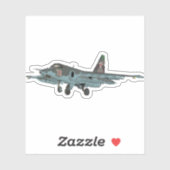 Sticker Su-25 Avion à réaction russe (Feuille)