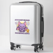 Sticker Succès Débloqué Chauve-Souris Dormeuse Professionn (Sur valise)