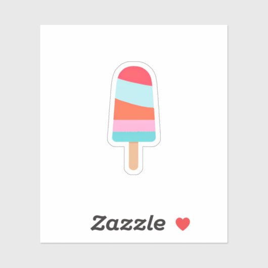 Sticker Sucette arc-en-ciel (Feuille)