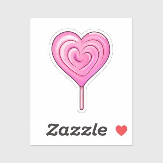 Sticker Sucette de dessin animé (Feuille)