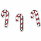 Sticker Sucre de canne de Noël le (Devant)