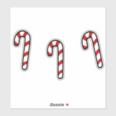 Sticker Sucre de canne de Noël le (Feuille)