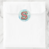 Sticker sucre de canne Xmas "S", Stripes Festives (Sac)