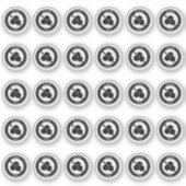 Sticker Sugar Free Wedding Place Card Mini Food Allergy  (Devant)