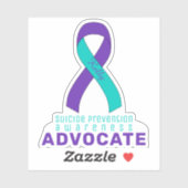 Sticker Suicide prevention Awareness Advocate vinyl (Feuille)