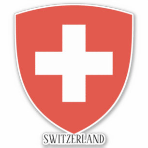 Sticker Suisse Armoiries Nationales Patriotique