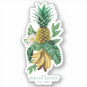 Sticker Suite ananas au White Lotus (Devant)
