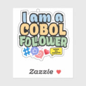 Sticker Suiveur du langage de programmation Cobol (Feuille)