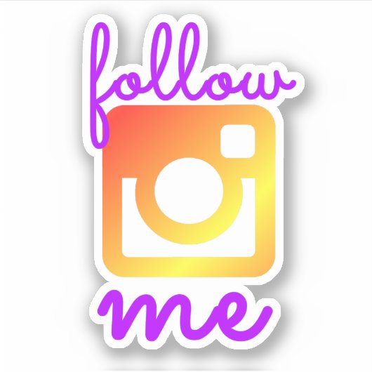 Sticker Suivez-moi (Devant)