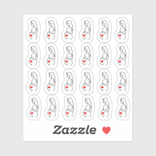 Sticker Suivi des échographies de grossesse Planificateur (Feuille)