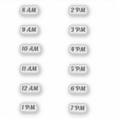 Sticker Suivi du temps d'entrée d'eau de base (Devant)