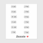 Sticker Suivi du temps d'entrée d'eau de base (Feuille)