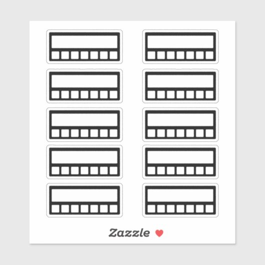 Sticker Suivi hebdomadaire des habitudes (Feuille)