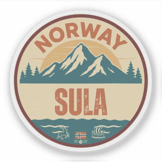 Sticker Sula, Norvège Norvège (Devant)