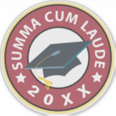 Sticker Summa Cum Laude Graduation (Devant)