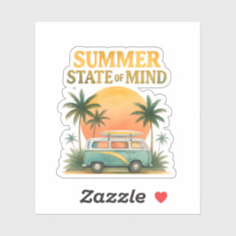 sticker "Summer State of Mind"
