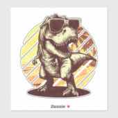 Sticker Summer T-Rex (Feuille)
