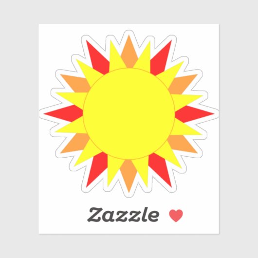 Sticker Sun (Feuille)