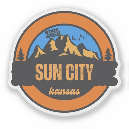 Sticker Sun City, Kansas (Devant)
