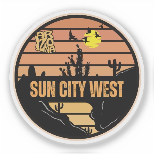 Sticker Sun City West, Arizona (Devant)