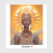 Sticker Sun Goddess Imaginaire Art (Feuille)