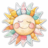 Sticker Sun Patchwork (Devant)