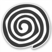 Sticker Sun Spiral Native American Tribal Rock Art (Devant)