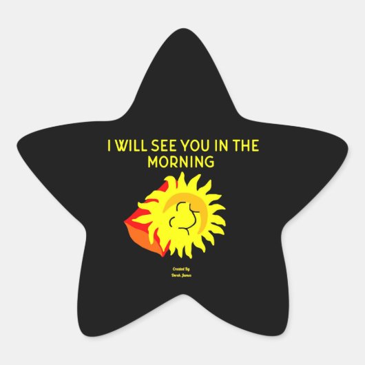 Sticker Sun Star de nuit (Devant)