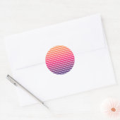 Sticker Sun Synthwave Style des années 80 (Enveloppe)