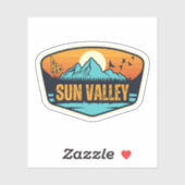 Sticker Sun Valley, Idaho (Feuille)