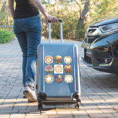 Sticker Sunburst and Floral Pattern Litha (Valise Insitu)