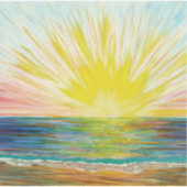 Sticker Sunburst sunrize (Devant)