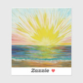 Sticker Sunburst sunrize (Feuille)