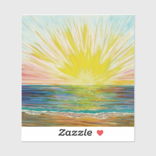 Sticker Sunburst sunrize (Feuille)