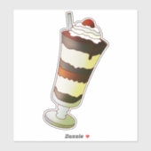 Sticker Sundae au Chocolat (Feuille)