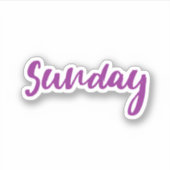 Sticker sunday (Devant)