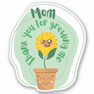 Sticker Sunflower et maman plante