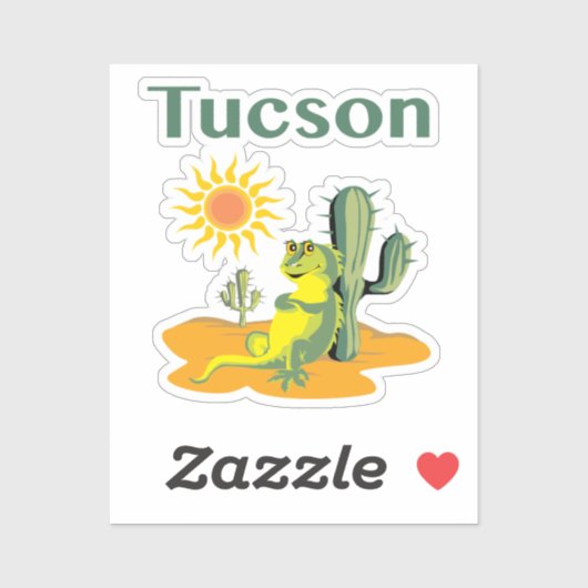 Sticker Sunny Vibes Tucson (Feuille)