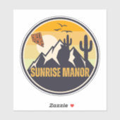 Sticker Sunrise Manor, Nevada (Feuille)
