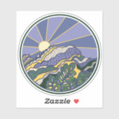 Sticker Sunrise Mountains (Feuille)