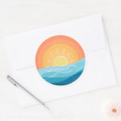 Sticker Sunset Beach (Enveloppe)