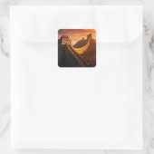 Sticker Sunset de la Grande Muraille de Chine - As (Sac)