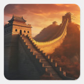 Sticker Sunset de la Grande Muraille de Chine - As (Devant)