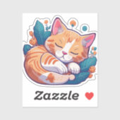 Sticker Sunset Kitty (Feuille)