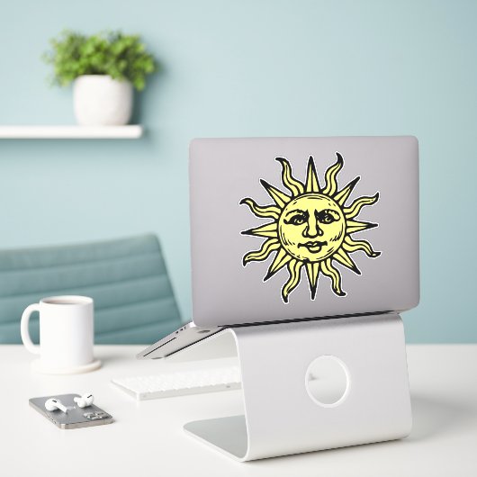Sticker Sunshine (Ordinateur portable sur le bureau)