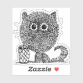 Sticker Sunshine Smile Cat (Feuille)