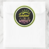 Sticker Sunshine & Whiskey (Sac)