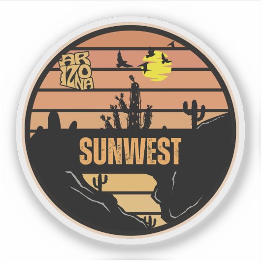 Sticker Sunwest, Arizona (Devant)