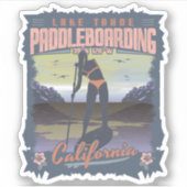 STICKER SUP - LAC TAHOE CALIFORNIE (Devant)