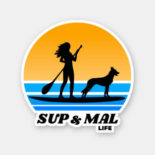 Sticker SUP & Mal Life Malinois Gir Standup Paddboard